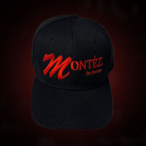 Montez Gorra strap back (Negro y Rojo)