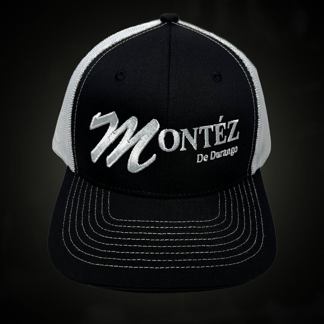 Gorra Snapback trucker (Blanco y Negro)