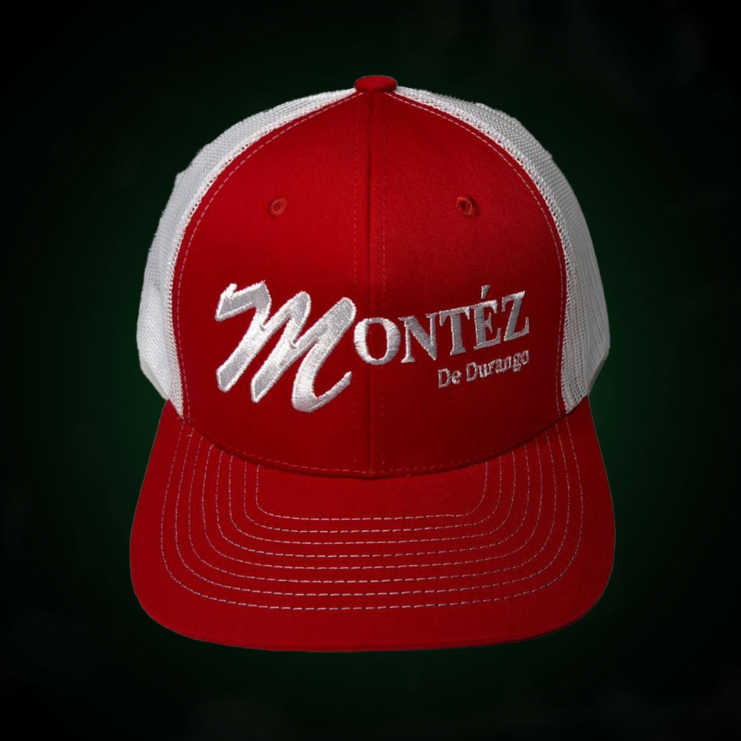 Gorra Snapback trucker (Blanco y Rojo)